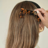 Tan Hair Comb with Case