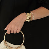 Ripple Gold Cuff Bracelet