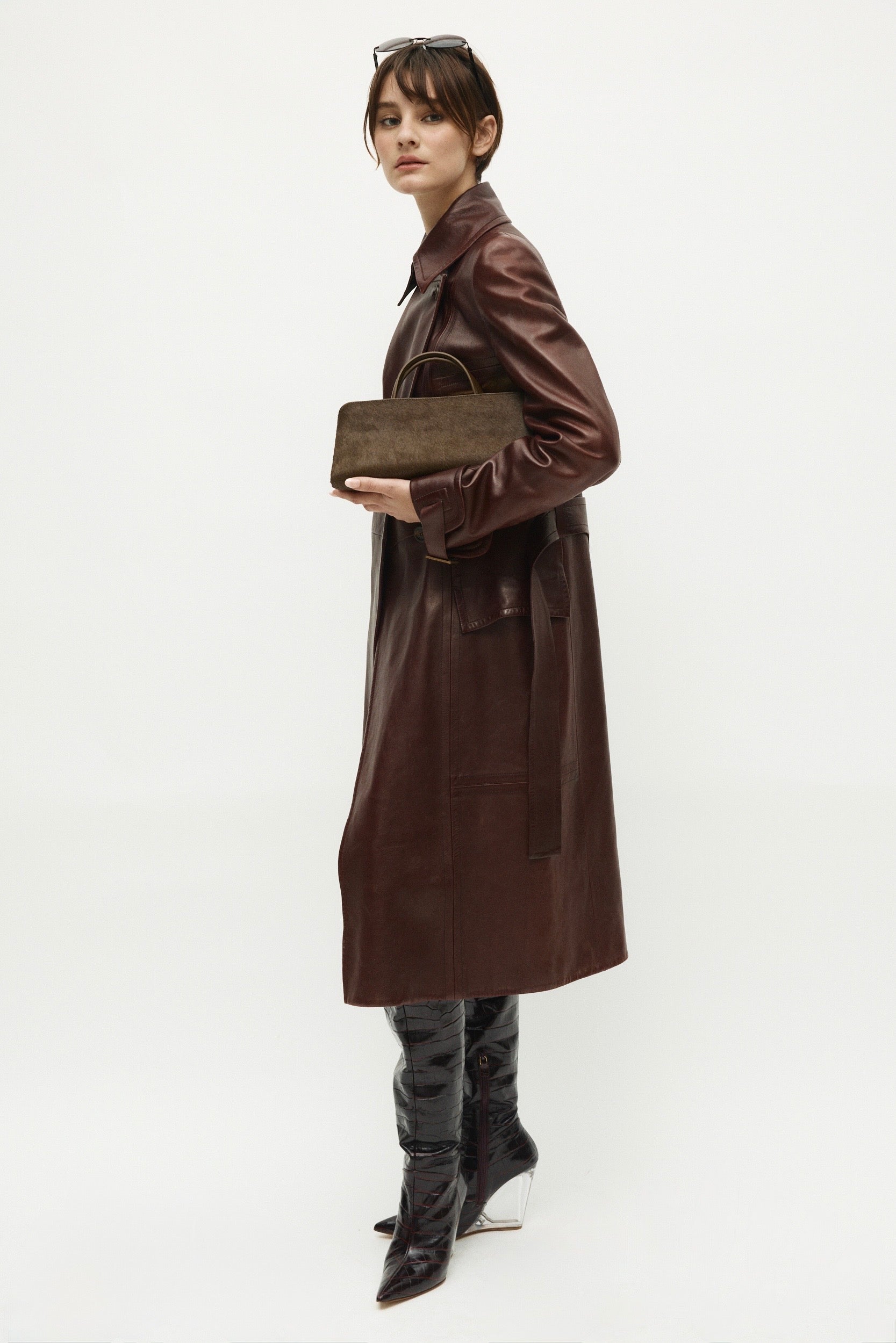 Olive Calf Hair Éclair Bag(Moda Operandi x VERAFIED Exclusive Collection)