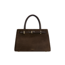 Espresso Suede Book Tote Bag 25 for Work