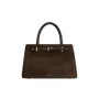 Espresso Suede Book Tote Bag 25 for Work