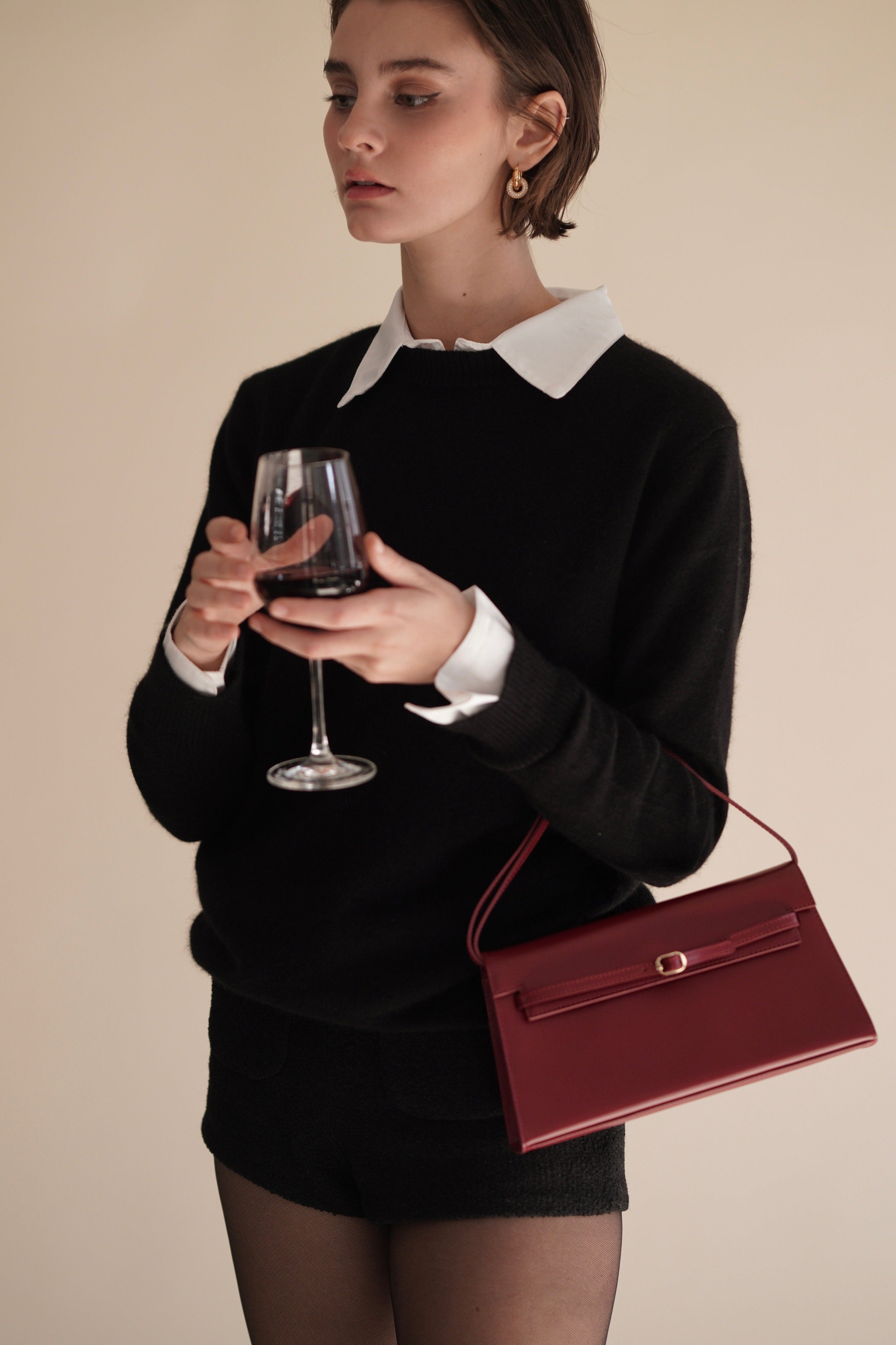 Dark Cherry Shoulder Bag