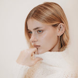 Gold Tapered Drop Earrings