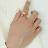 Double Ball Resizable Ring