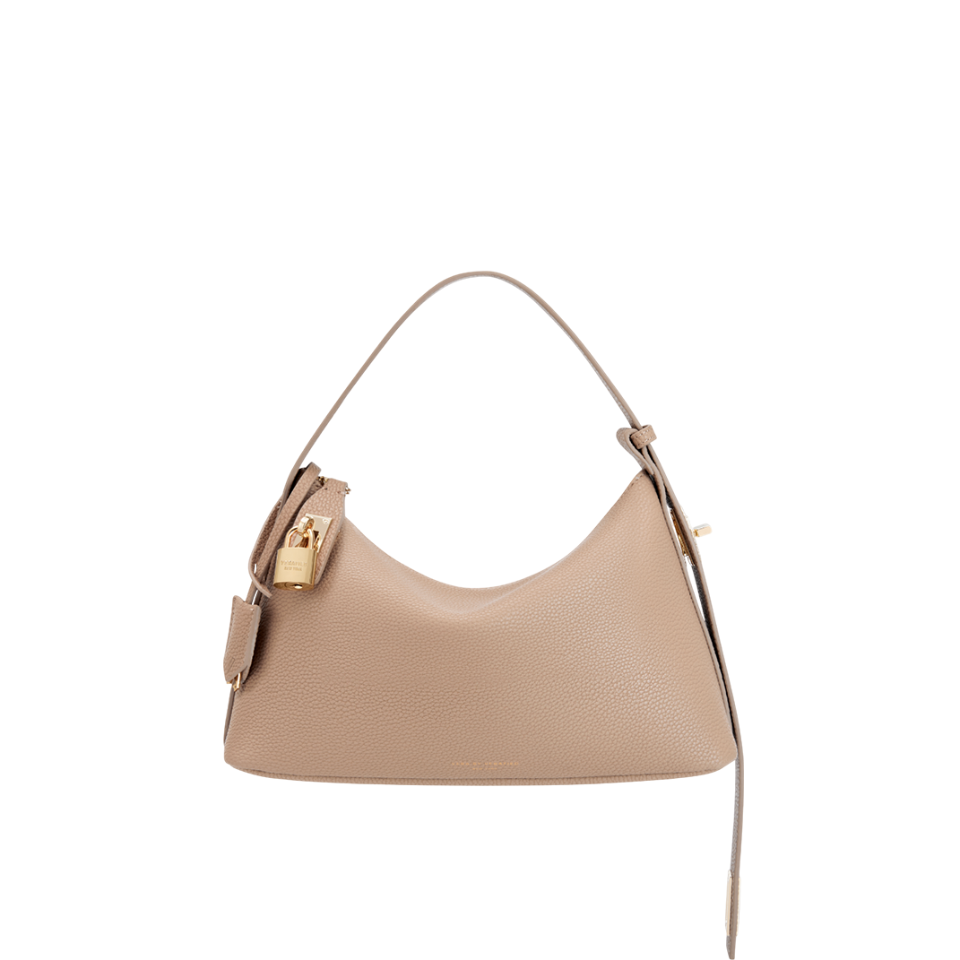 Gold Beige Hobo Bag