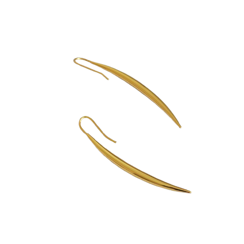 Gold Linear Drop Earrings