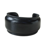 Black Leather Cuff Bracelet