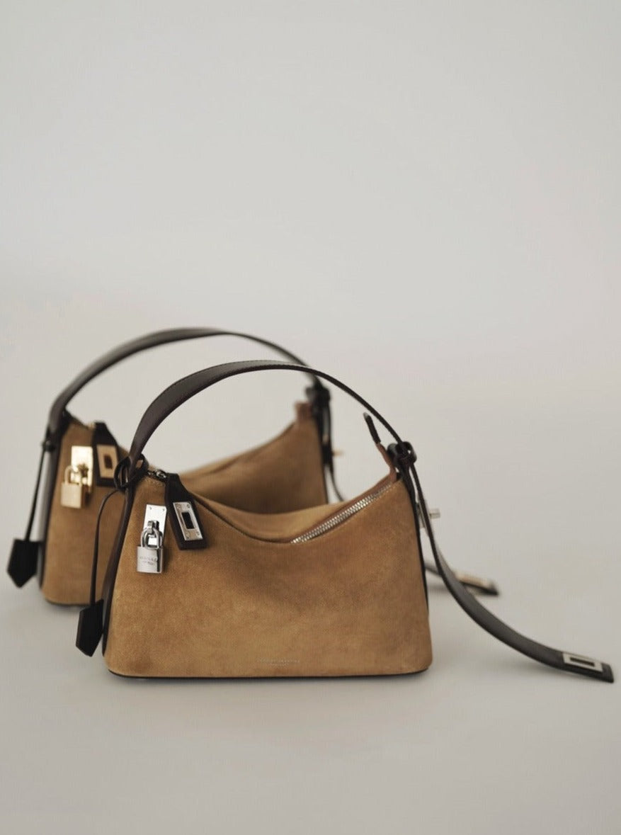 Suede crossbody hobo online bag