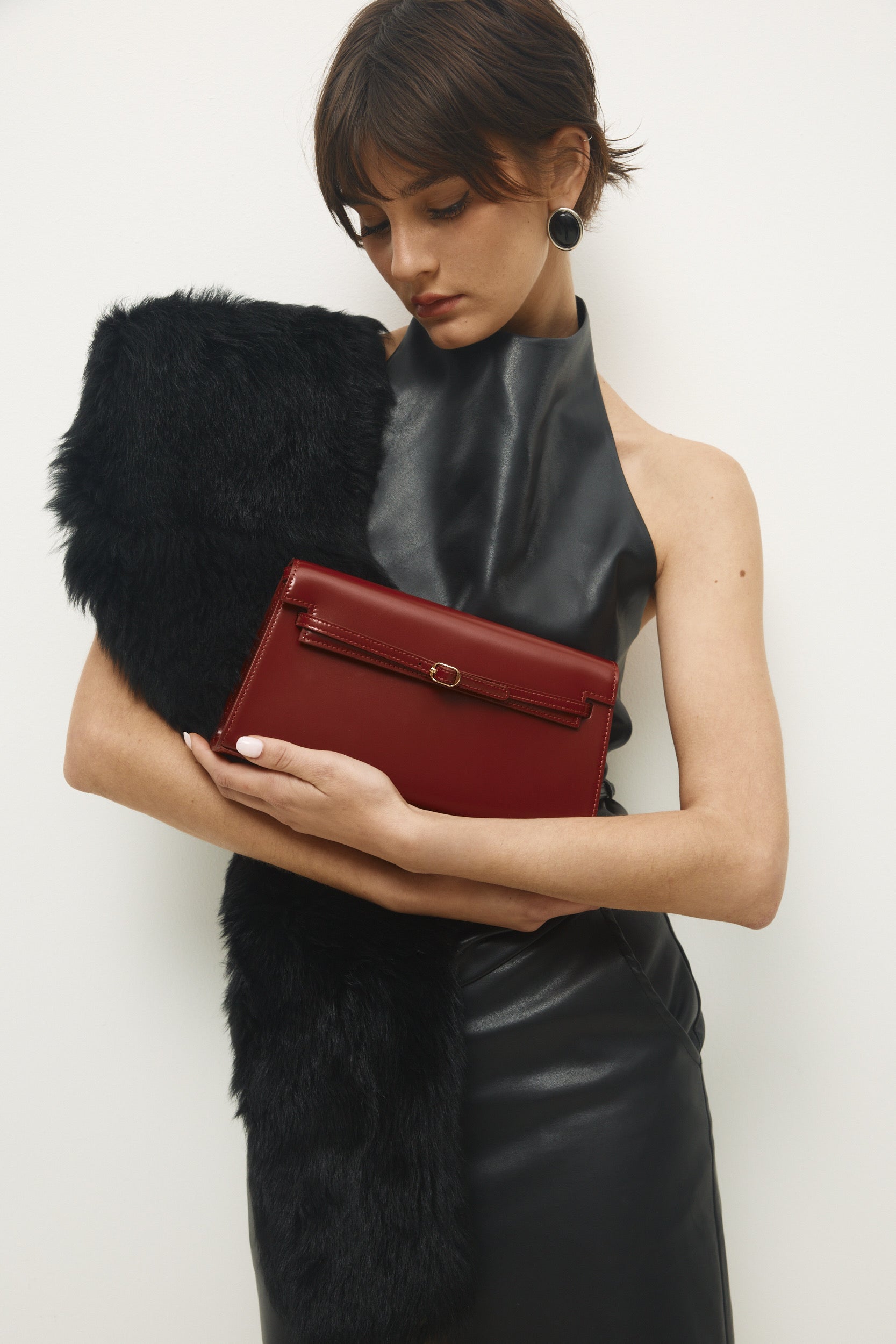 Dark Cherry Shoulder Bag