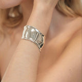 Ripple Silver Cuff Bracelet