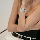 Ripple Silver Cuff Bracelet