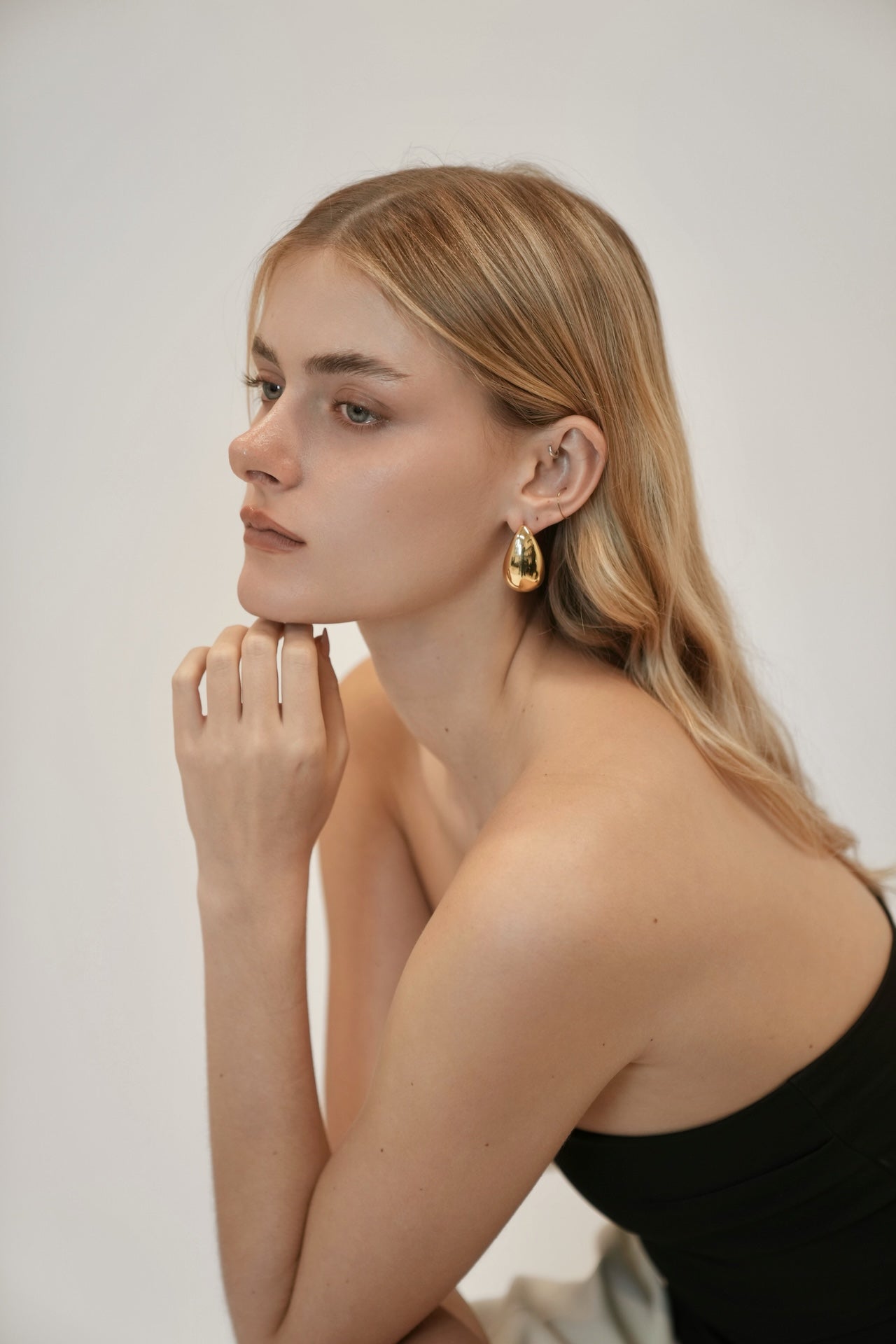 Gold Teardrop Earrings