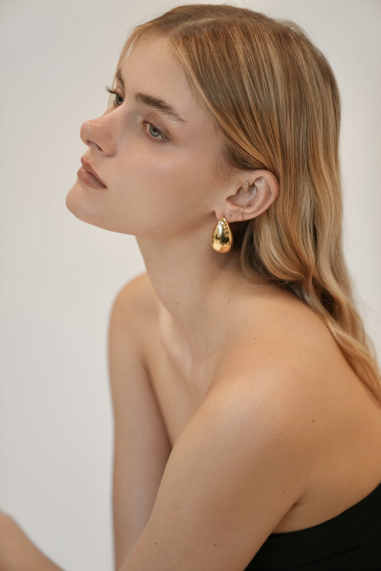 Gold Teardrop Earrings