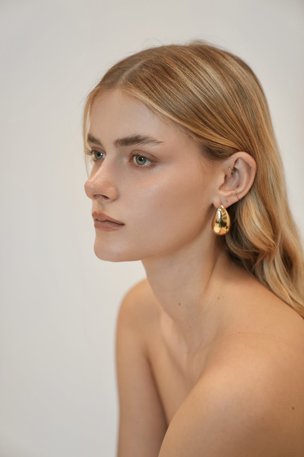 Gold Teardrop Earrings