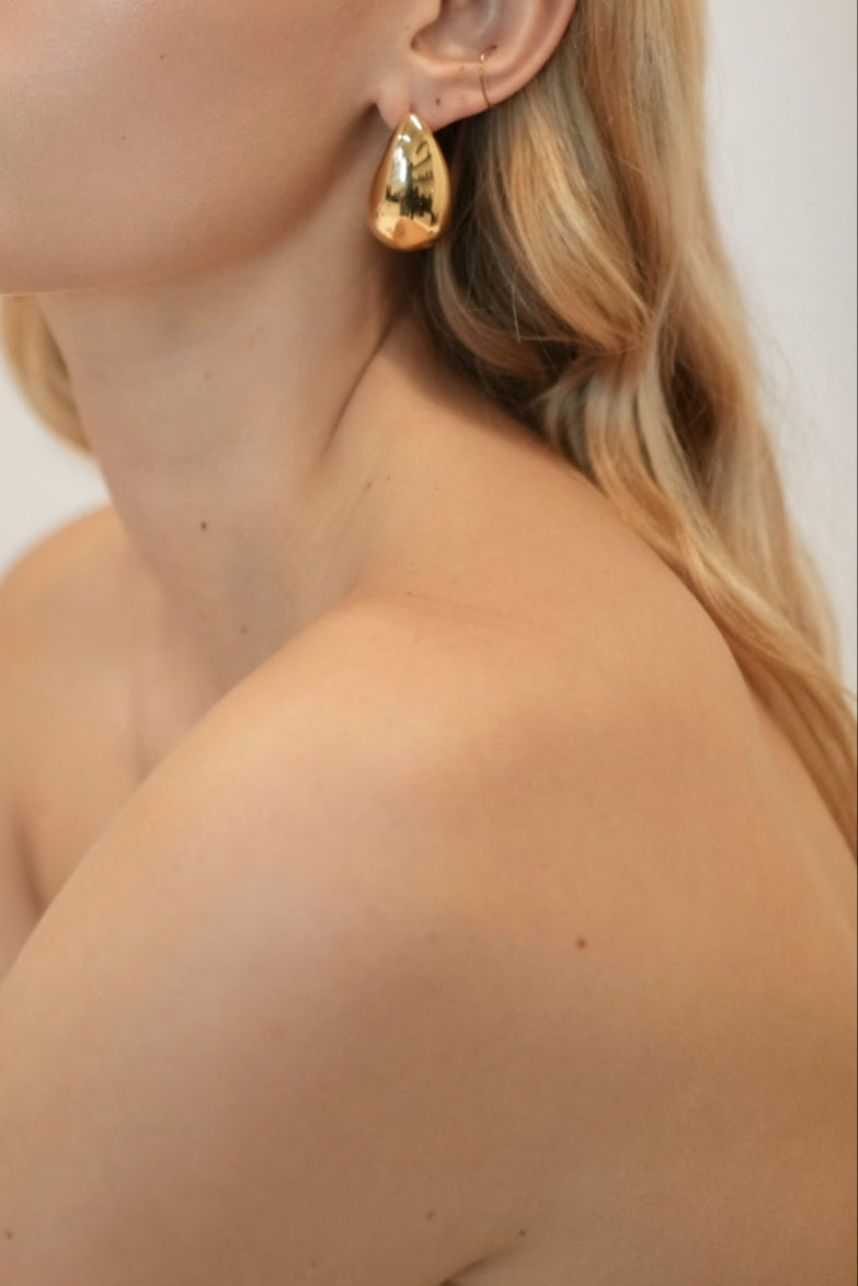 Gold Teardrop Earrings