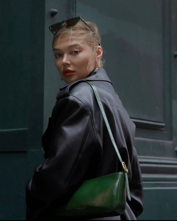 Inspire Green Shoulder Handbag