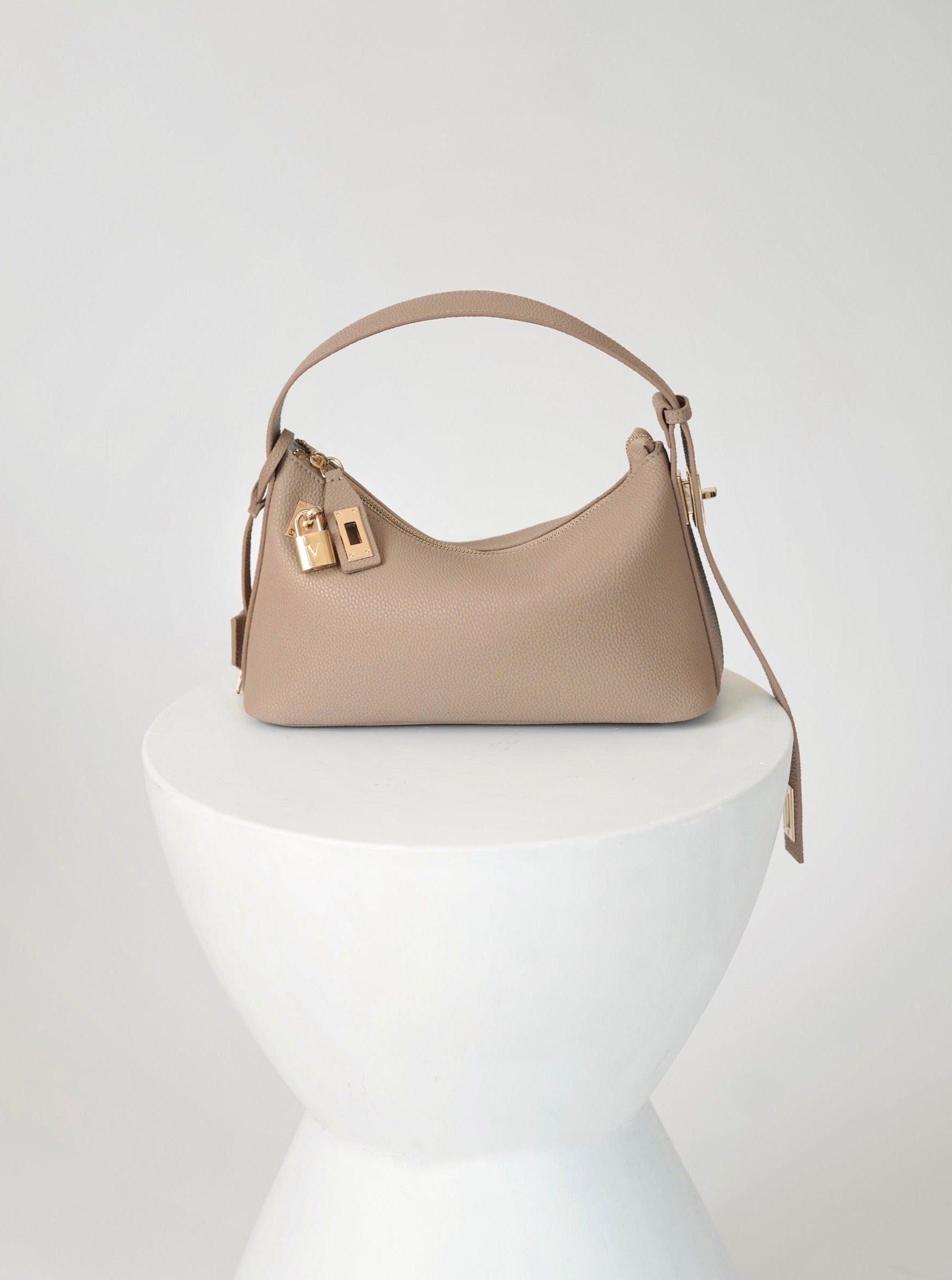 Gold Beige Hobo Bag