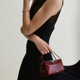 Maroon Python Café Mini Bag