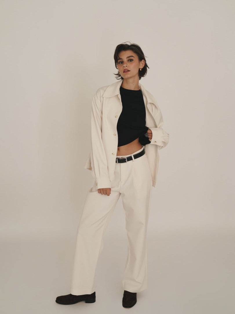 Solid Straight Leg Trousers (unisex)