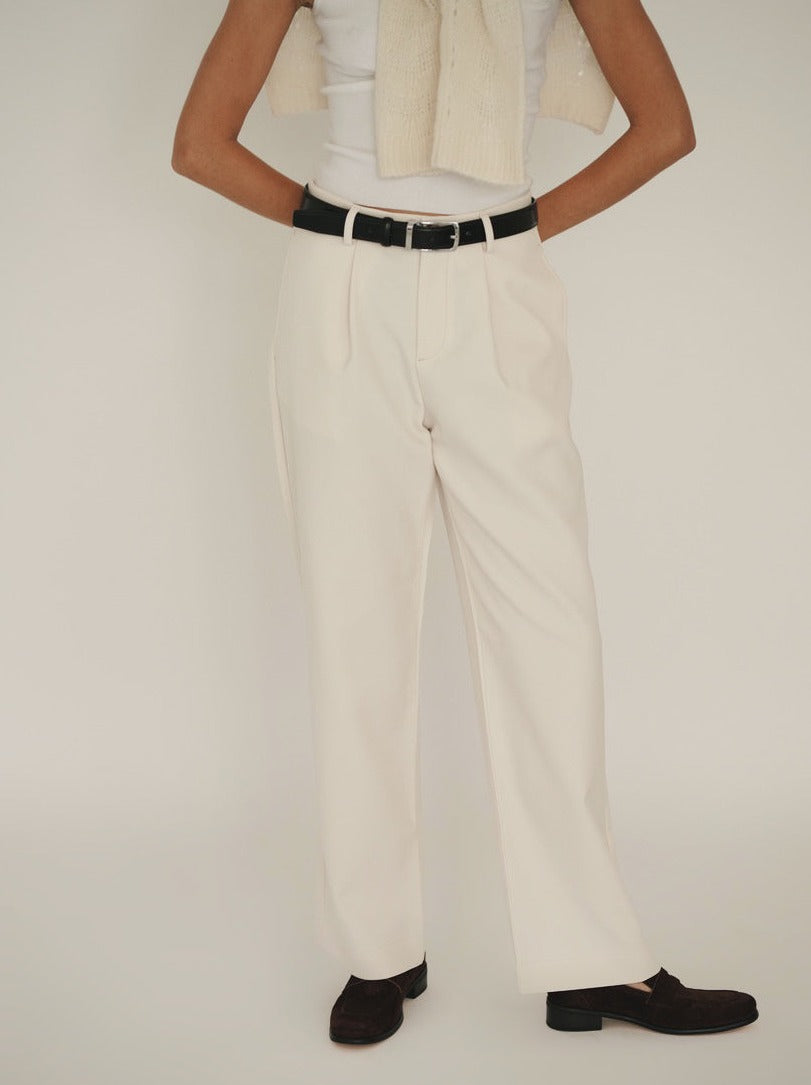 Solid Straight Leg Trousers (unisex)