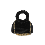 Mini Black Velvet Cloud Bag
