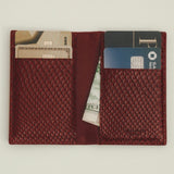 Maroon Python Embossed Wallet