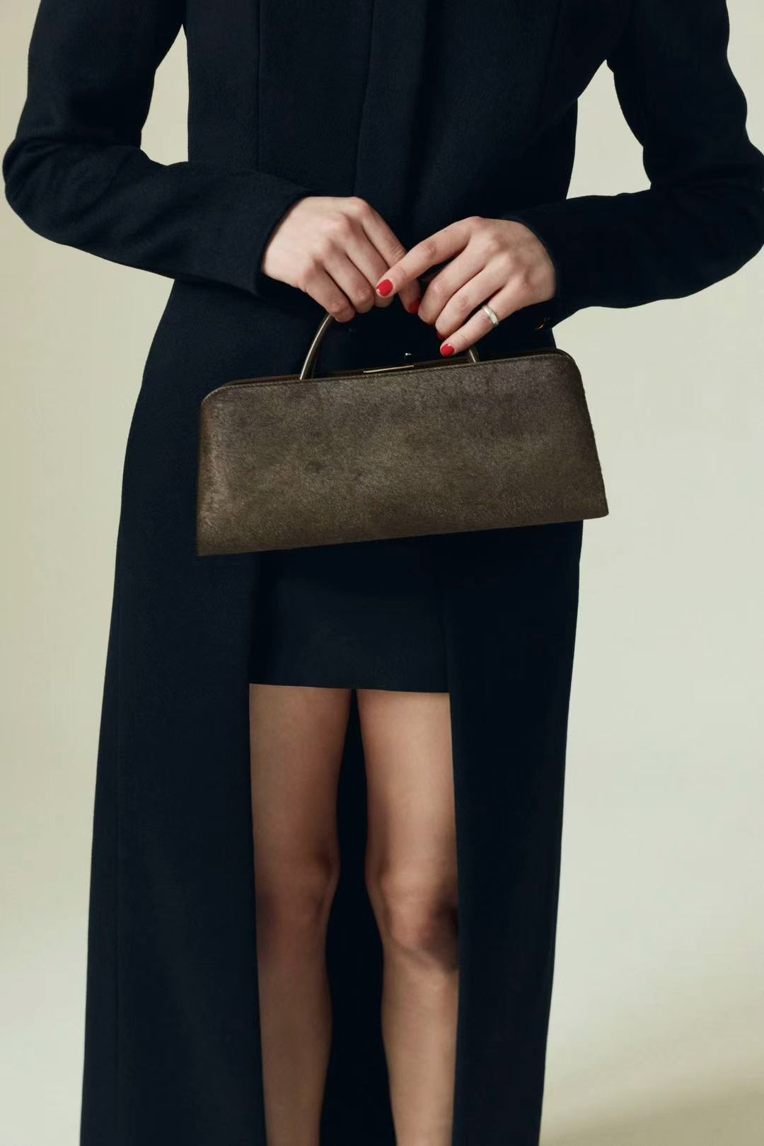 Olive Calf Hair Éclair Bag (Moda Operandi x VERAFIED Exclusive Collection)