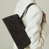 Espresso Suede Éclair Bag