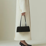 Espresso Suede Éclair Bag
