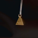 Gold Chocolate Pyramid Charm