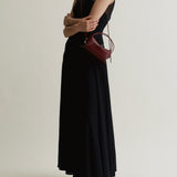 Maroon Python Café Mini Bag
