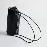 Black Croc Café Midi Bag