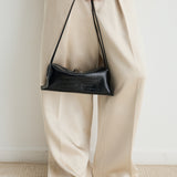 Black Croc Café Midi Bag