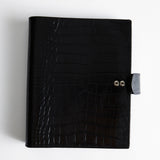 Black Croc A5 Planner