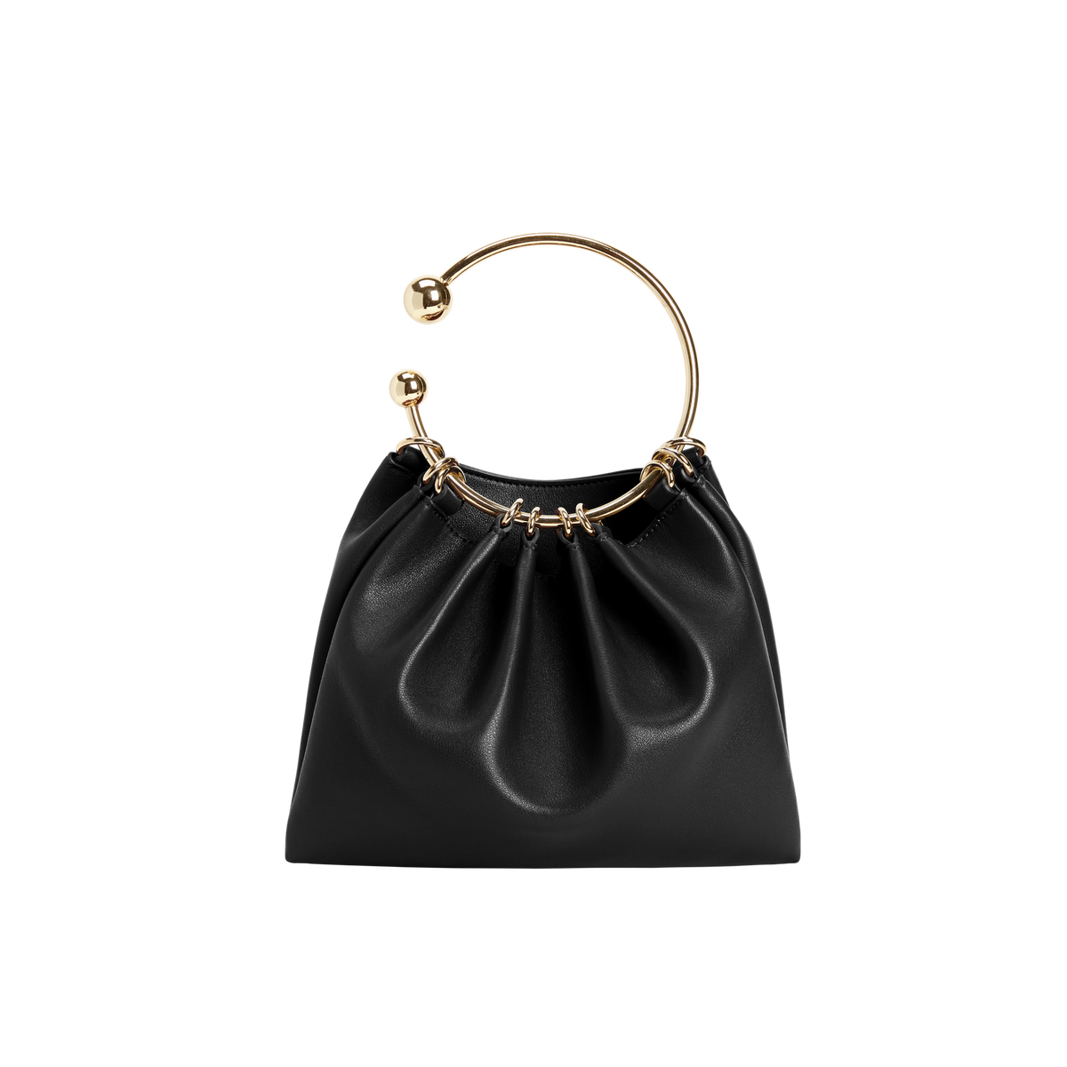 Black Ring Handle Bag Verafied New York