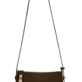 Gold Espresso Suede Hobo Bag