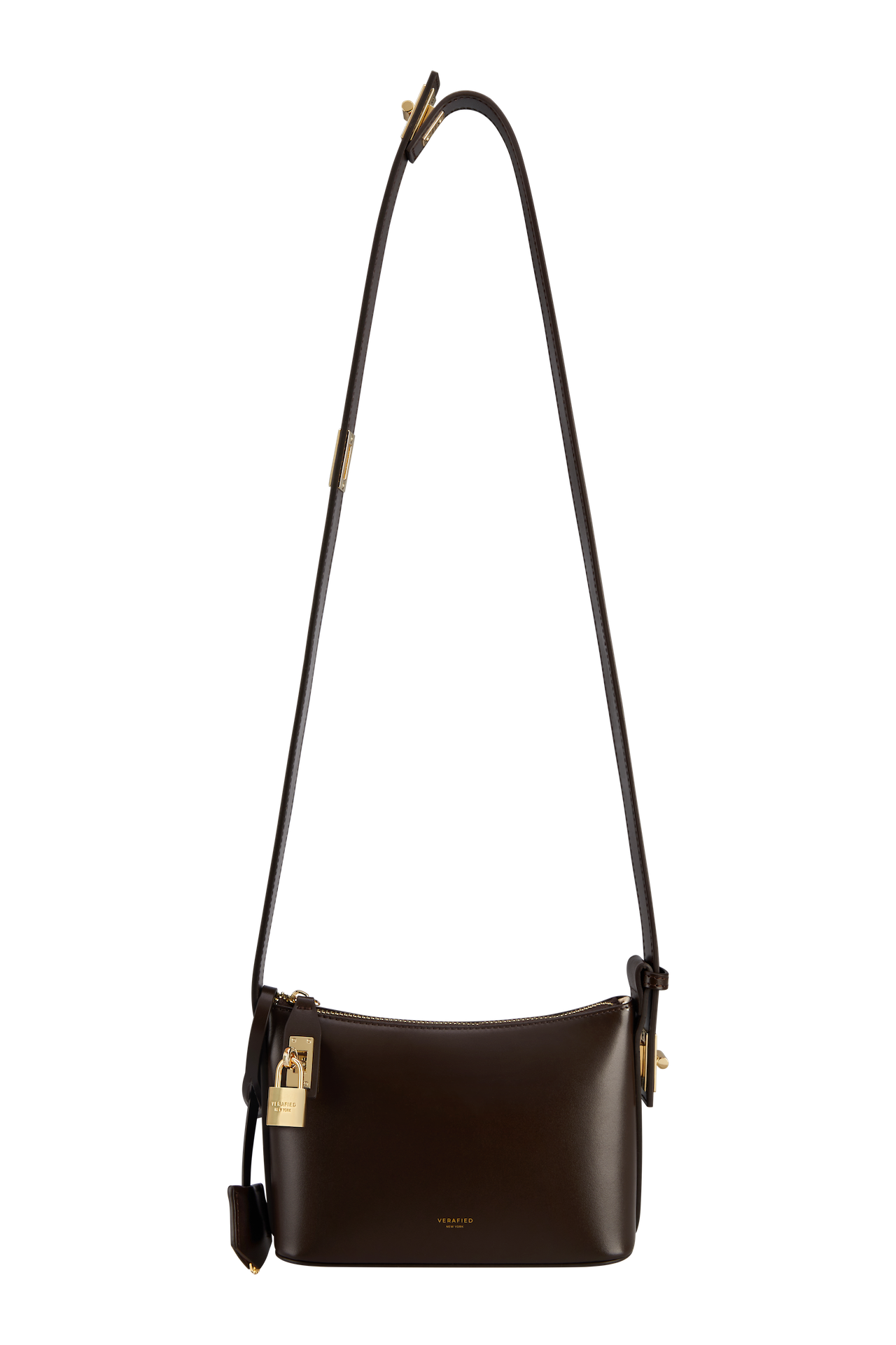 Mini Gold Chocolate Hobo Bag