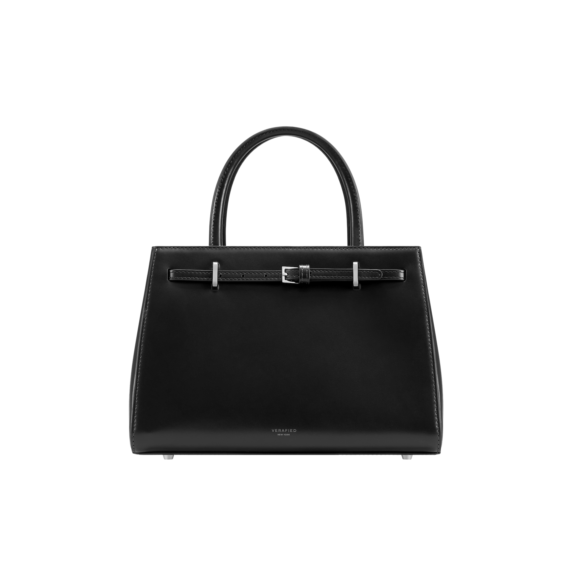 Noir Leather Book Tote Bag 25