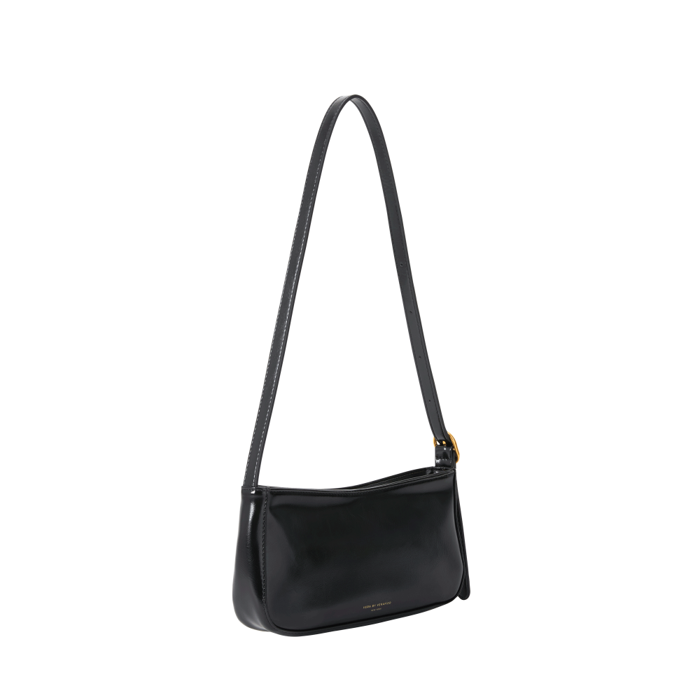 Baguette Mini - Black leather bag