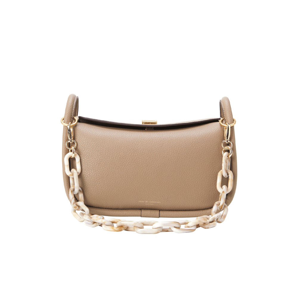 Etoupe Shoulder Bag Bag with Marble Chain