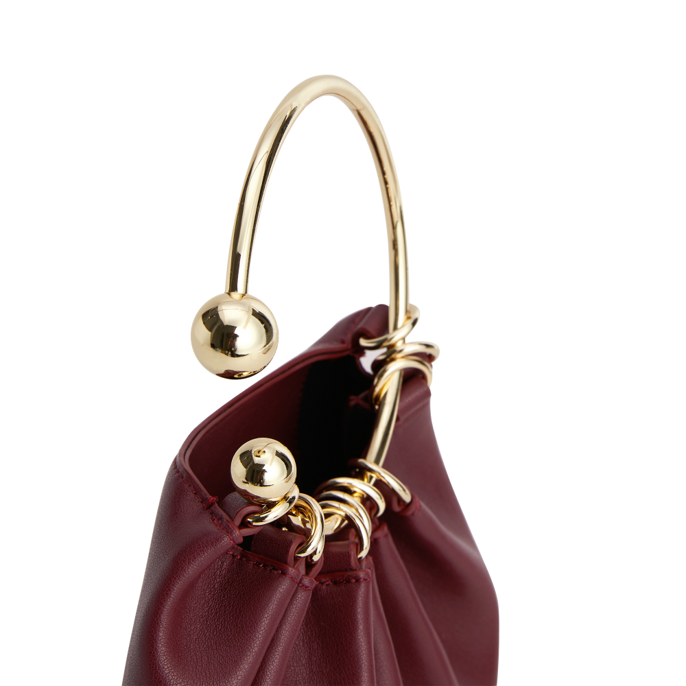 Burgundy Ring Handle Bag_VERAFIED