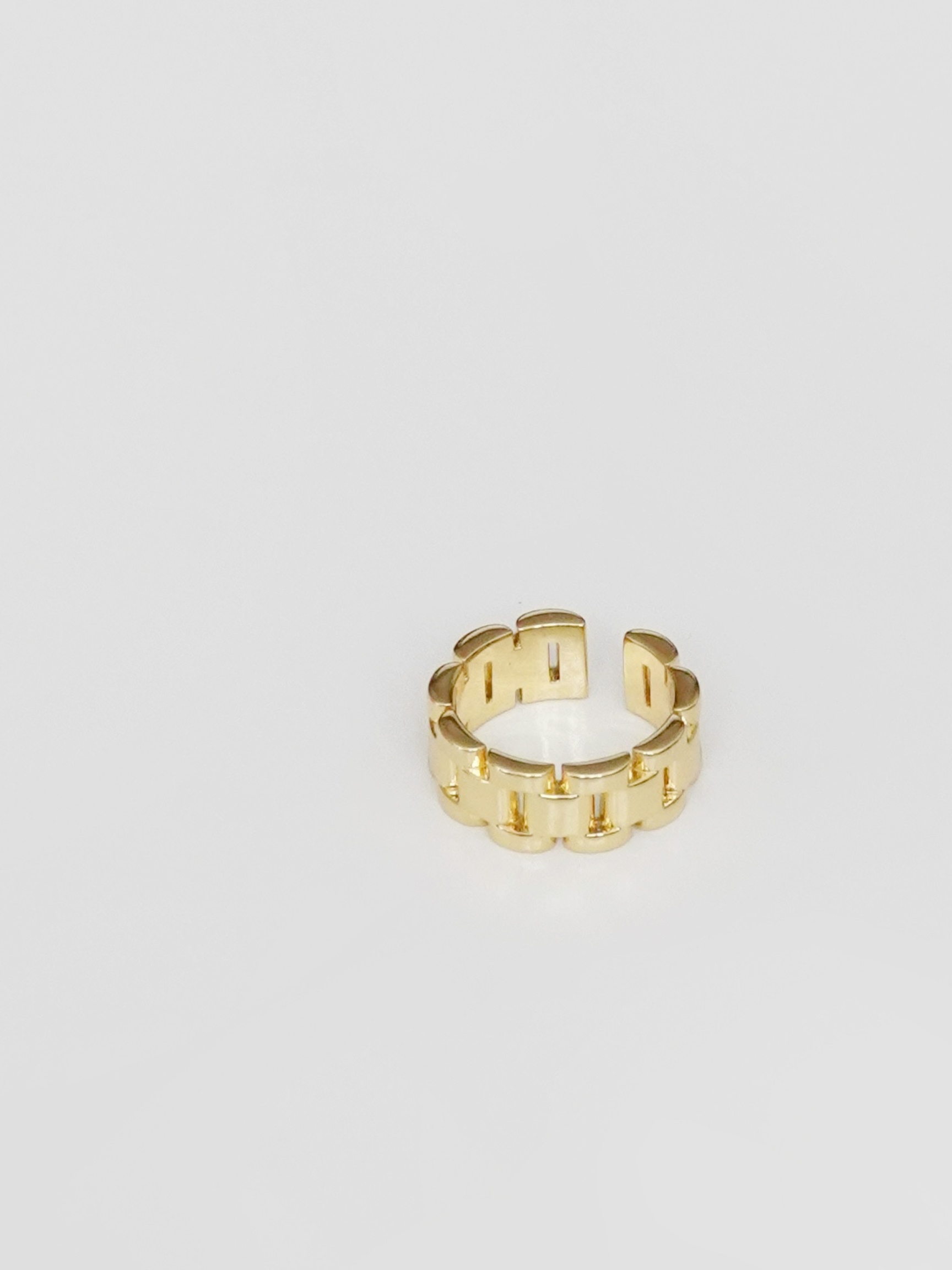 Gold three-link Open Ring (Final Sale)