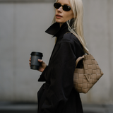 Etoupe Woven Basket Bag