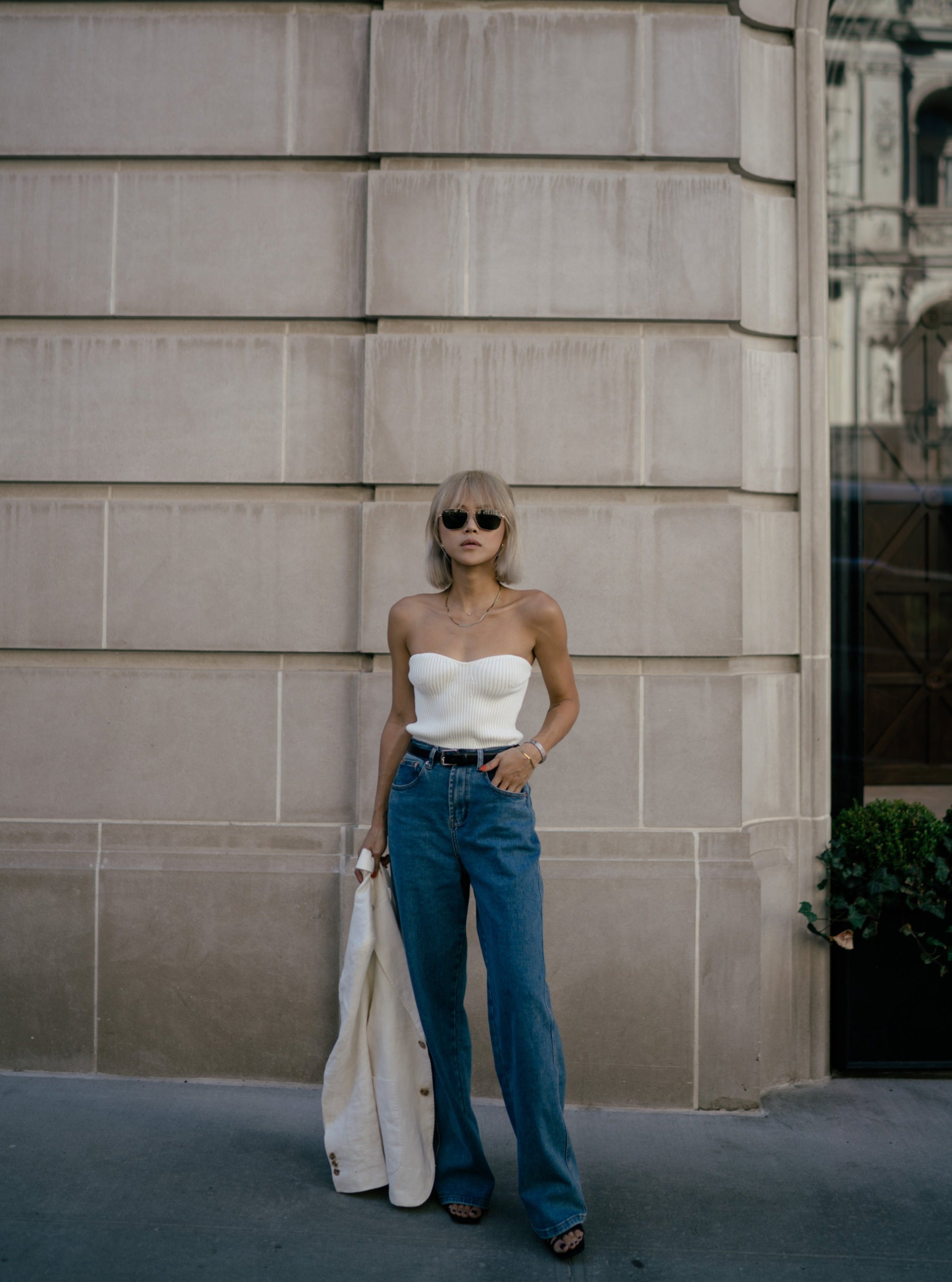 Lux Knit Top in Off White (Final Sale) - Verafied New York
