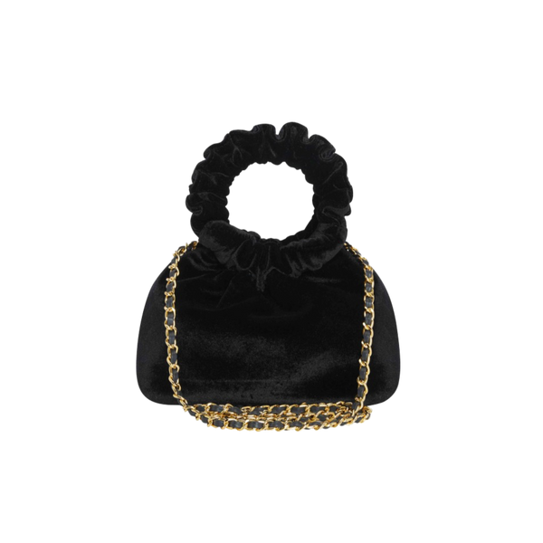 Black Velvet Mini Cloud Bag