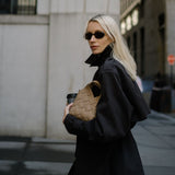 Etoupe Woven Basket Bag